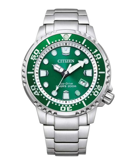Citizen BN0158-85X Eco-Drive Promaster Diver Grün / Metallband