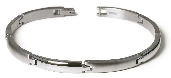 Boccia 0320-02 Damen-Armband aus Titan teilpoliert