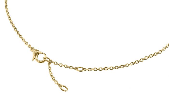 Boccia 08024-0245 Halskette aus Titan goldplattiert