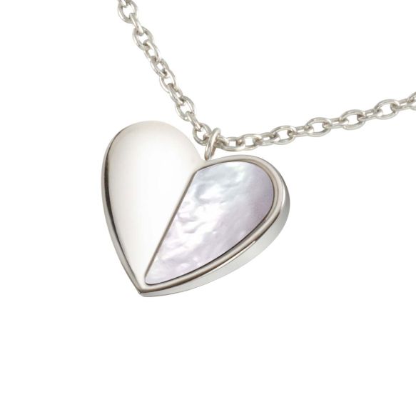 Boccia Titanium Collier Herz/Perlmutt 08057-01