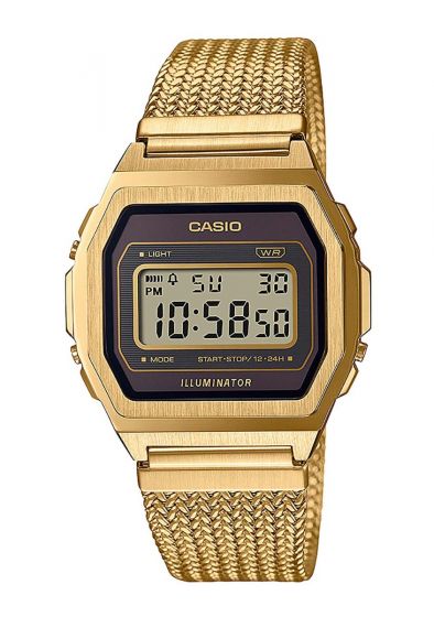 Casio A1000MGA-5EF Armbanduhr Vintage Gelbgold