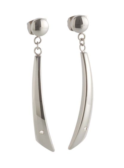 Boccia Titanium Ohrstecker Titan mit Brillant 05049-02