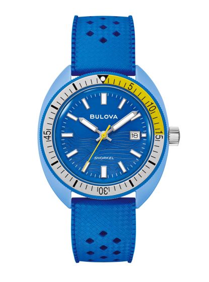 Bulova Snorkel 98B445 Blue Tang Quarz Hybrid-Ceramic 100m Blau  Ø41mm