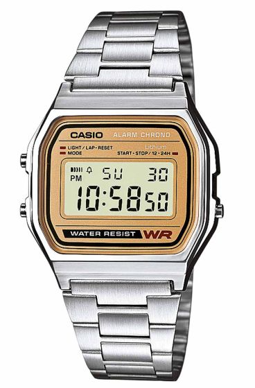 Casio A158WEA-9EF Vintage Iconic Collection Silber-Bronze